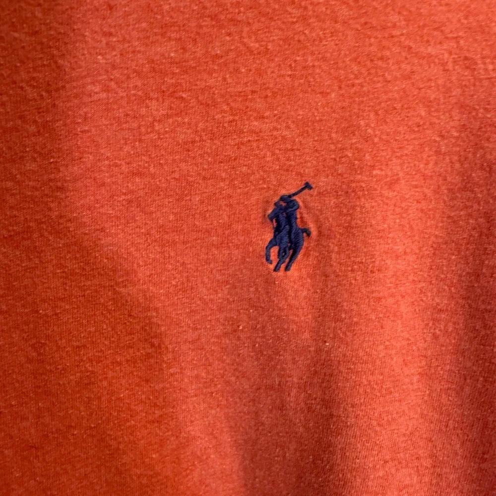 Polo by Ralph Lauren Coral Long Sleeve Tee Shirt Blue Pony logo XL